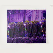 Luzes arco-íris na tapeçaria de Auckland