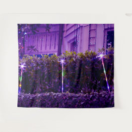 Luzes arco-íris na tapeçaria de Auckland