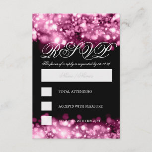 Luzes brilhantes cor-de-rosa RSVP Elegante