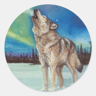 Luzes da dança que urram etiquetas do lobo