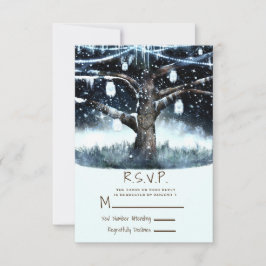 Luzes de Árvore de Inverno e Jars Responder RSVP