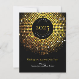 Luzes de Círculo Brilhante Cartão de Boas Festas d