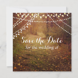 Luzes de Corda, Cartão de Save the Date de Caminho