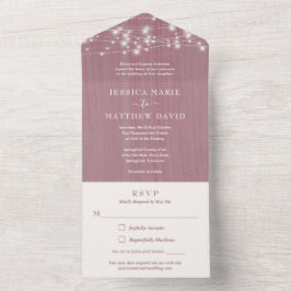 Luzes de Corda de Fazenda Rústica Casamento Tudo E