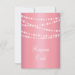 Luzes de Corda Elegantes em RSVP Dourado Rosa