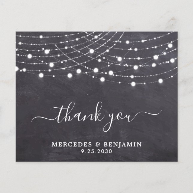 Luzes de Cordas Russas de Chalkboard do Orçamento  (Frente)