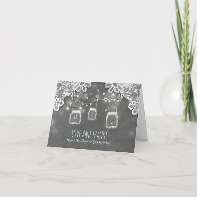 Luzes de Jarro de Pedra e Renda Agradecimento de C (Frente)