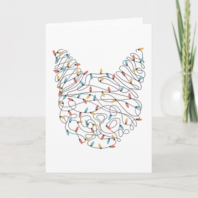 Luzes de Natal Cartão de Natal (Frente)