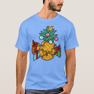Luzes de Natal de Abacaxi, Camiseta Havaiana Femin