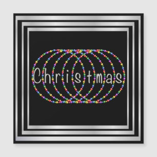 Luzes de Natal Design a preto com prata
