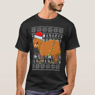 Luzes de Natal Estilo Suéter Feio Capivara Papai N