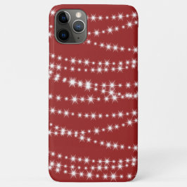 Luzes de Natal na capas de iphone vermelha