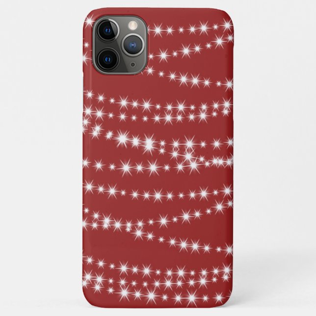 Luzes de Natal na capas de iphone vermelha (Verso)