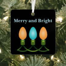 Luzes de Natal Trio Laranja e Azul