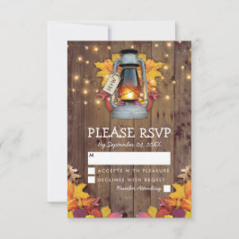 Luzes de Outono Rústicas de Casamento Resposta RSV