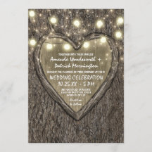 Luzes de String + Convites para Casamento de Latid