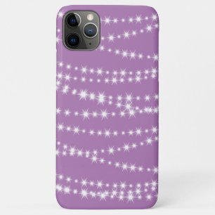 Luzes de string na capas de iphone lilás