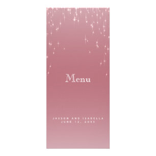 Luzes nas estrelas no Rosa Dourado - Menu
