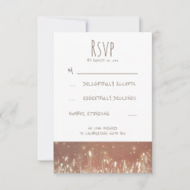Luzes Noturnas Vaga-Lumes RSVP Casamento Rústico