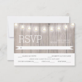 Luzes russas - Placa de menu RSVP