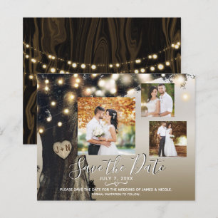 Luzes Rústicas de Árvore e Cordão - Foto de Salvar