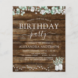 Luzes Rústicas de Noivado com Eucalipto Econômicas