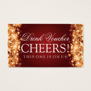 Luzes Sparkling Wedding do comprovante da bebida