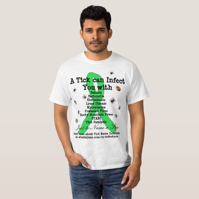 Lyme Disease & Co Infecções Camisa de Consciência (Frente Completa)