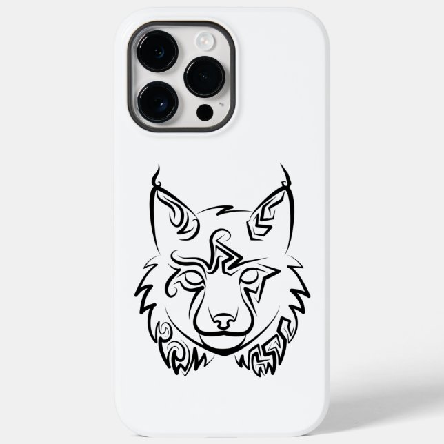 Lynx Tribal Preto e Branco (Verso)