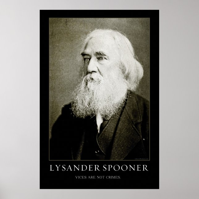Lysander Spooner Poster (Frente)