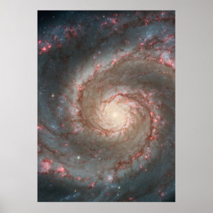 M51 poster colossal - galáxia espiral do