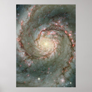 M51 poster enorme - galáxia espiral do redemoinho