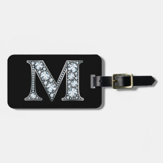 M "Diamond Bling" Etiqueta de Bagagem