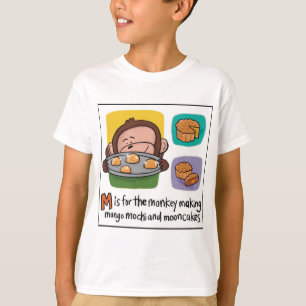 M é para camiseta Mooncakes
