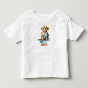 M é para Milo - Camiseta Personalizada para Crianç