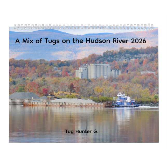 M Mistura de Rebocadores no Rio Hudson Calendário  (Capa)