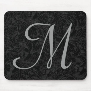 M : Monograma M Elegante Mousepad - Letra inicial