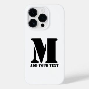 M Monograma Simples Moderno Minimalista Personaliz