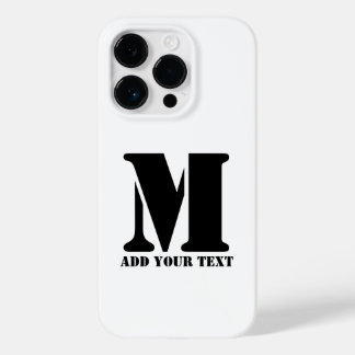 M Monograma Simples Moderno Minimalista Personaliz