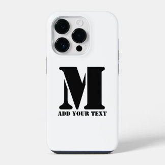 M Monograma Simples Moderno Minimalista Personaliz