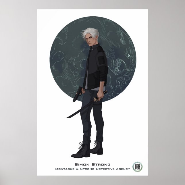 M&S Simon Strong Poster - Arte de Mona Finden (Frente)