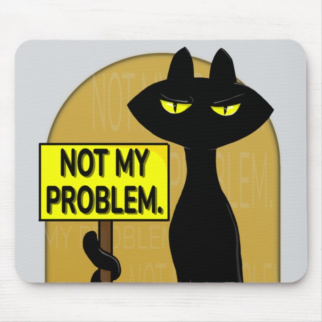 Má Boogie Engraçado Não é Meu Problema Mouse Pad (Frente)