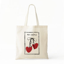 Ma Chérie Bolsa Romântica Tote | Cereja Coração Mi