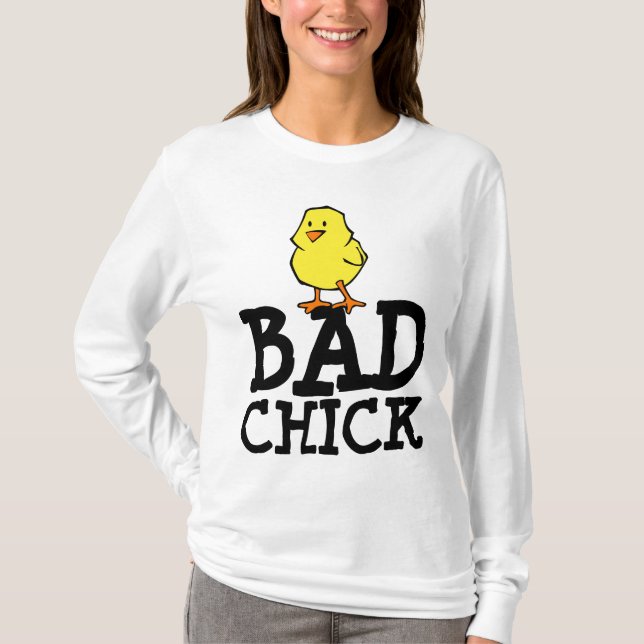 MÁ PINTINHO ENGRAÇADA SENHORAS T-SHIRTS (Frente)