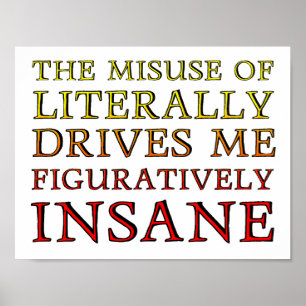 Má utilização do Poster literalmente engraçado