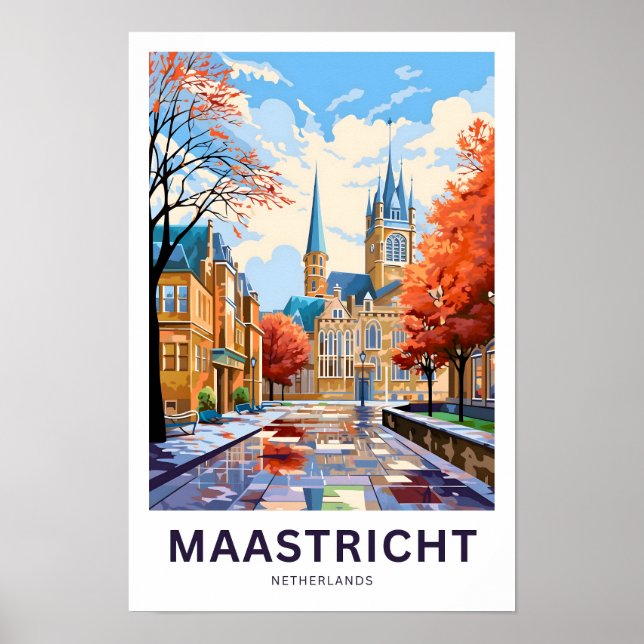 Maastricht Países Baixos Viagem Impressão (Frente)