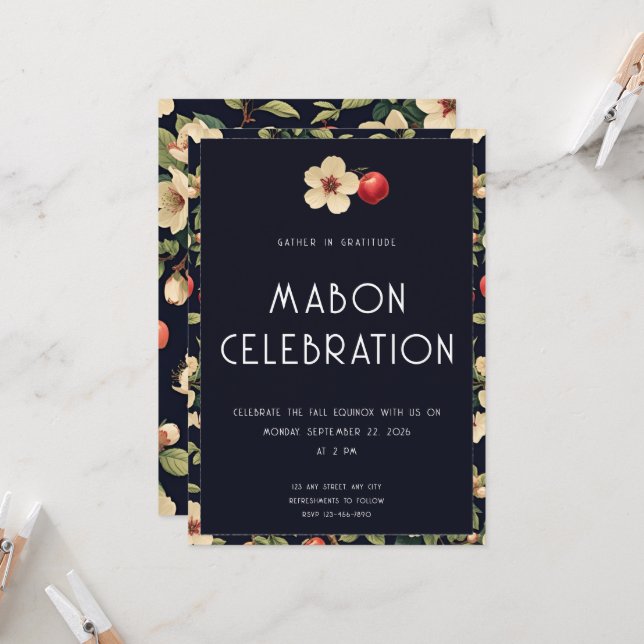 Mabon | Outono | Convite para a Roda do Ano (Frente/Verso In Situ)