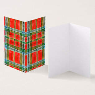 MAC BAIN TARTAN 3,5x2 Cartão Dobrado