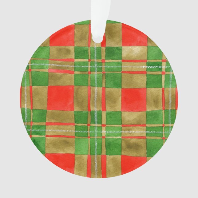 MAC GREGOR TARTAN Ornamento do Círculo Acrílico (Frente)