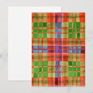 MAC RAE TARTAN 4,5x6,25 Cartão Plano / Vertical